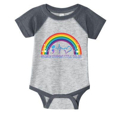 Semicolon Broken Crayons Still Color Suicide Prevention Awareness Infant Baby Jersey Bodysuit