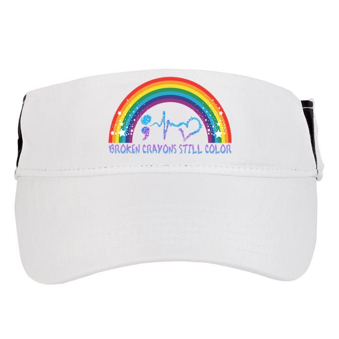 Semicolon Broken Crayons Still Color Suicide Prevention Awareness Adult Drive Performance Visor