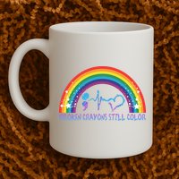 Semicolon Broken Crayons Still Color Suicide Prevention Awareness Mug