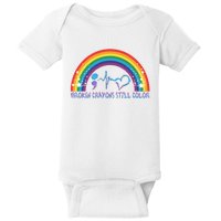 Semicolon Broken Crayons Still Color Suicide Prevention Awareness Baby Bodysuit