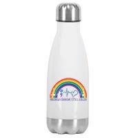 Semicolon Broken Crayons Still Color Suicide Prevention Awareness Stainless Steel Insulated Water Bottle