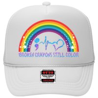 Semicolon Broken Crayons Still Color Suicide Prevention Awareness Hat