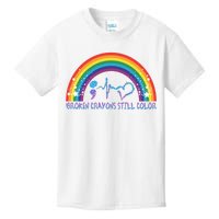 Semicolon Broken Crayons Still Color Suicide Prevention Awareness Kids T-Shirt