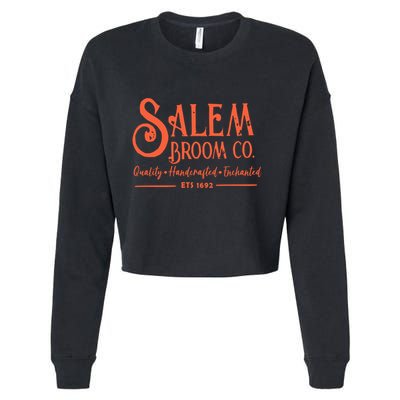 Salem Broom Co Est 1692 Cropped Pullover Crew