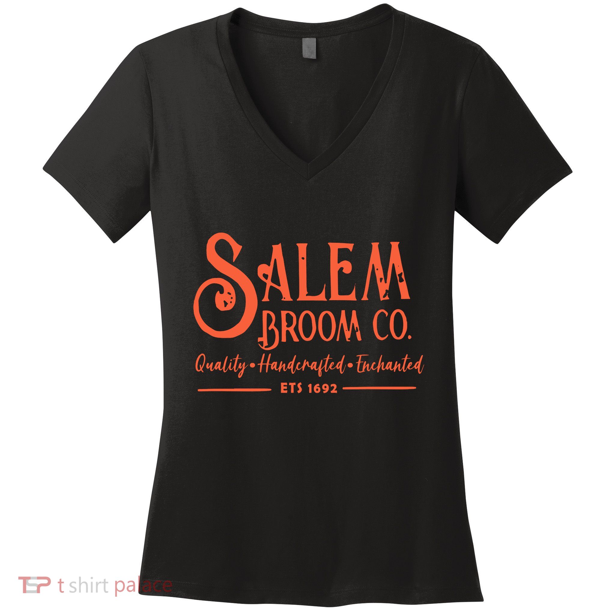 Salem Broom Co Est 1692 Women's V-Neck T-Shirt