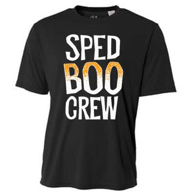 Sped Boo Crew Teacher Special Education Ed School Halloween Cooling Performance Crew T-Shirt