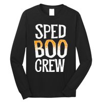 Sped Boo Crew Teacher Special Education Ed School Halloween Long Sleeve Shirt