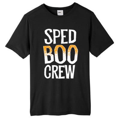 Sped Boo Crew Teacher Special Education Ed School Halloween Tall Fusion ChromaSoft Performance T-Shirt