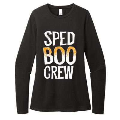 Sped Boo Crew Teacher Special Education Ed School Halloween Womens CVC Long Sleeve Shirt