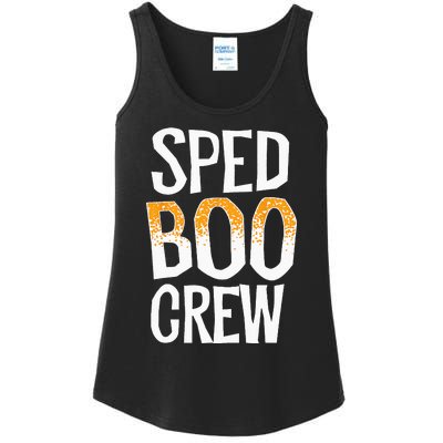 Sped Boo Crew Teacher Special Education Ed School Halloween Ladies Essential Tank