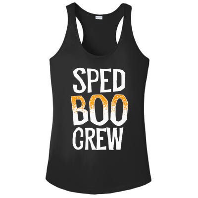 Sped Boo Crew Teacher Special Education Ed School Halloween Ladies PosiCharge Competitor Racerback Tank