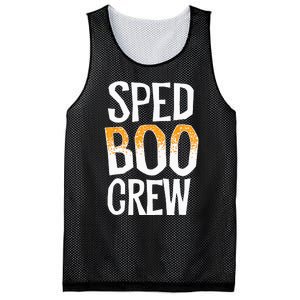 Sped Boo Crew Teacher Special Education Ed School Halloween Mesh Reversible Basketball Jersey Tank