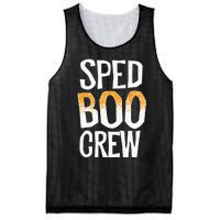 Sped Boo Crew Teacher Special Education Ed School Halloween Mesh Reversible Basketball Jersey Tank