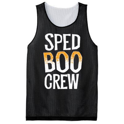 Sped Boo Crew Teacher Special Education Ed School Halloween Mesh Reversible Basketball Jersey Tank