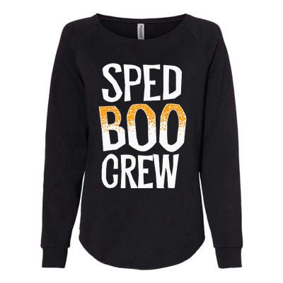 Sped Boo Crew Teacher Special Education Ed School Halloween Womens California Wash Sweatshirt