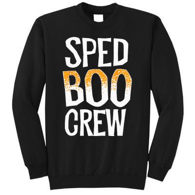 Sped Boo Crew Teacher Special Education Ed School Halloween Tall Sweatshirt