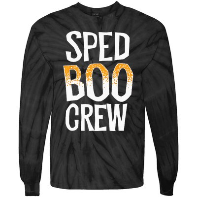 Sped Boo Crew Teacher Special Education Ed School Halloween Tie-Dye Long Sleeve Shirt