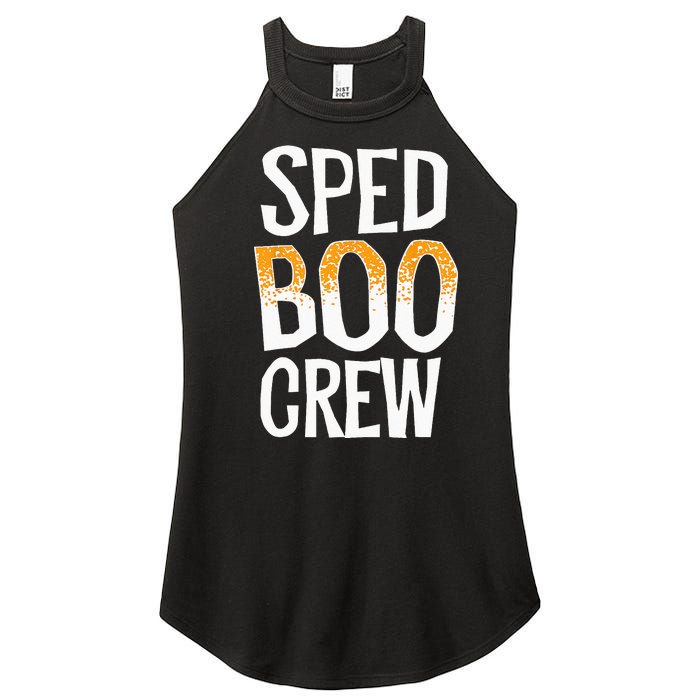 Sped Boo Crew Teacher Special Education Ed School Halloween Women’s Perfect Tri Rocker Tank