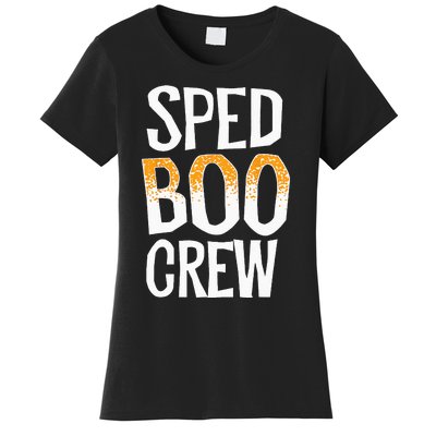 Sped Boo Crew Teacher Special Education Ed School Halloween Women's T-Shirt