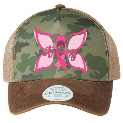 Strong Breast Cancer Awareness Butterfly Legacy Tie Dye Trucker Hat