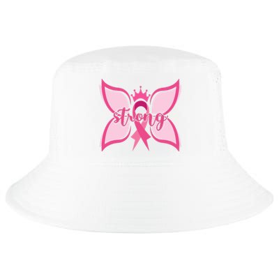 Strong Breast Cancer Awareness Butterfly Cool Comfort Performance Bucket Hat