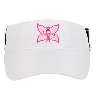 Strong Breast Cancer Awareness Butterfly Adult Drive Performance Visor