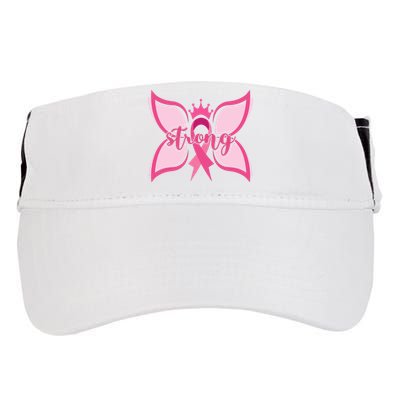 Strong Breast Cancer Awareness Butterfly Adult Drive Performance Visor