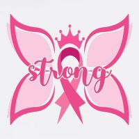 Strong Breast Cancer Awareness Butterfly Toddler T-Shirt