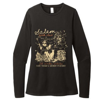 Salem Book Club Funny Bookish Halloween Spooky Reading Book Womens CVC Long Sleeve Shirt