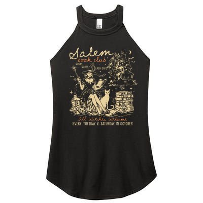 Salem Book Club Funny Bookish Halloween Spooky Reading Book Women’s Perfect Tri Rocker Tank