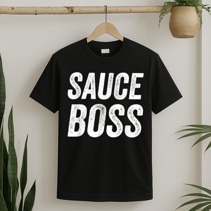 Sauce Boss Chef BBQ Cook Food Humorousa T-Shirt
