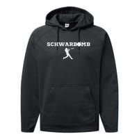 Schwarbomb Baseball Cotton Performance Fleece Hoodie