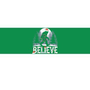 Santa Bigfoot Christmas Lights Funny Sasquatch Believe Xmas Bumper Sticker