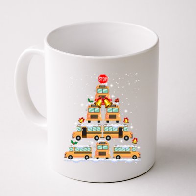 School Bus Christmas Tree Light For School Bus Driver Coffee Mug