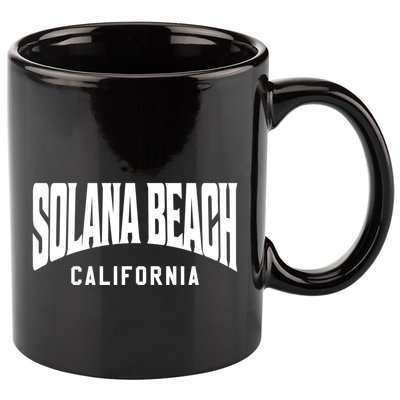 Solana Beach California Gift 11oz C Handle Ceramic Mug