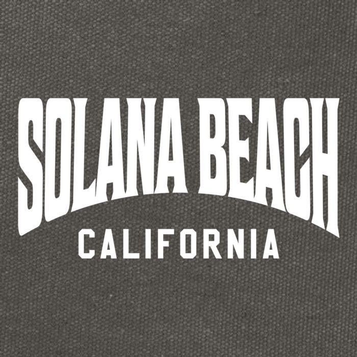 Solana Beach California Gift Cotton Canvas Backpack