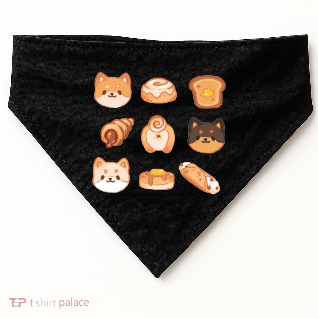 Shiba Buns Cute Cats USA-Made Doggie Bandana