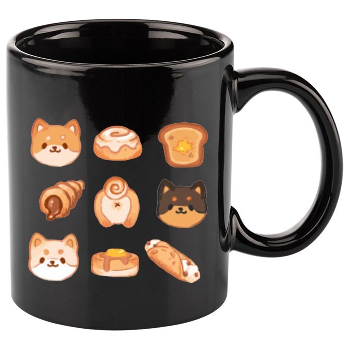 Shiba Buns Cute Cats 11oz C Handle Ceramic Mug