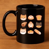 Shiba Buns Cute Cats 11oz C Handle Ceramic Mug