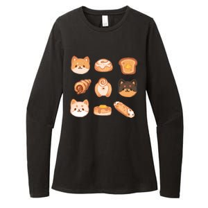 Shiba Buns Cute Cats Womens CVC Long Sleeve Shirt