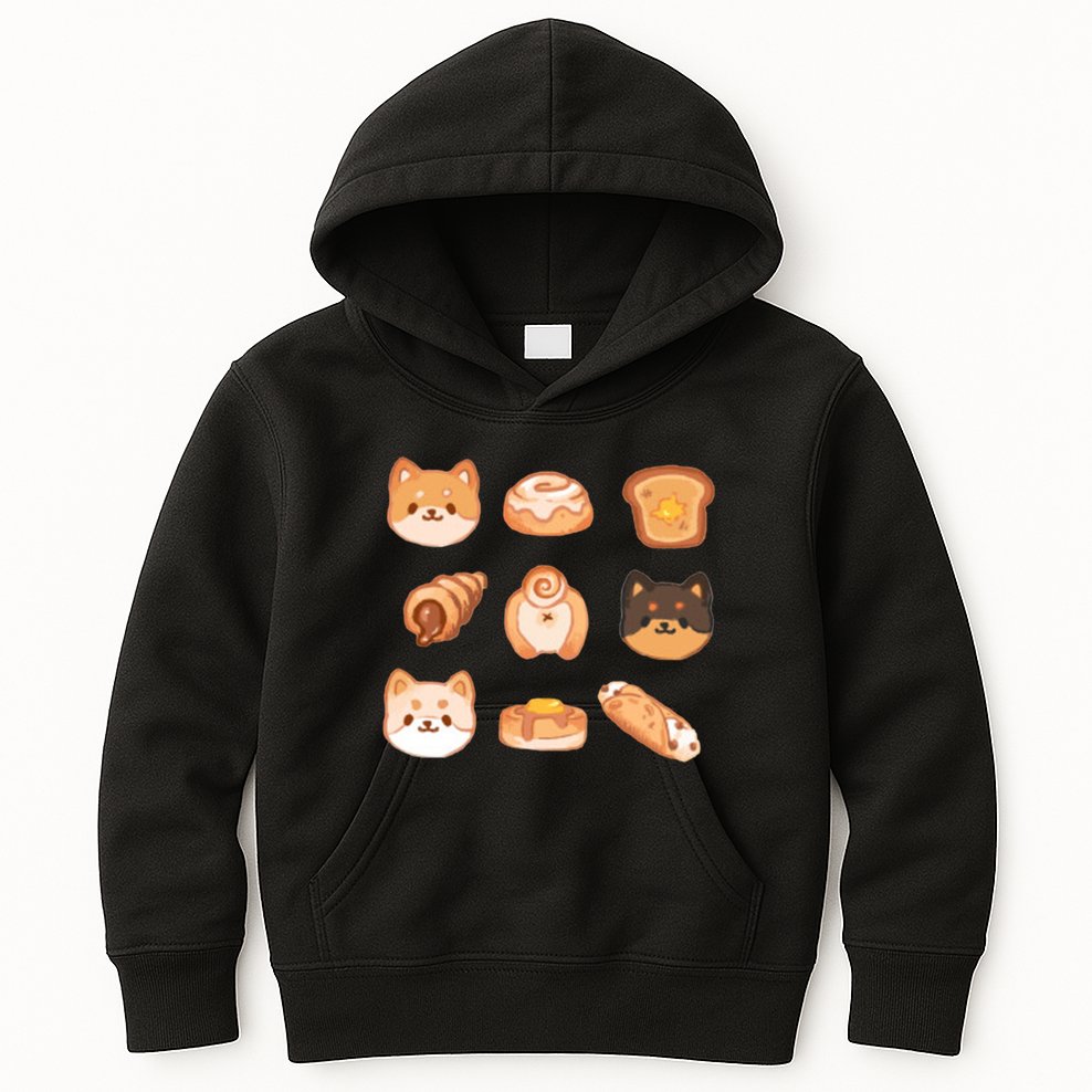 Shiba Buns Cute Cats Kids Hoodie
