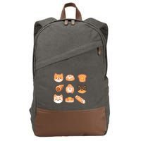 Shiba Buns Cute Cats Cotton Canvas Backpack
