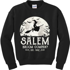 Salem Broom Company Shirts Grunge Halloween Womens Witch Kids Sweatshirt