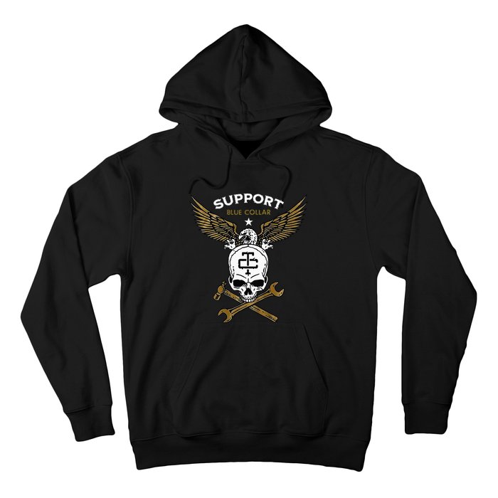 Support Blue Collar Hoodie