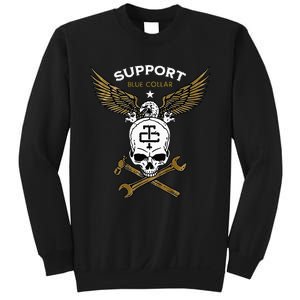 Support Blue Collar Sweatshirt