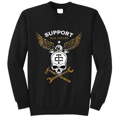 Support Blue Collar Sweatshirt