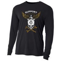 Support Blue Collar Cooling Performance Long Sleeve Crew