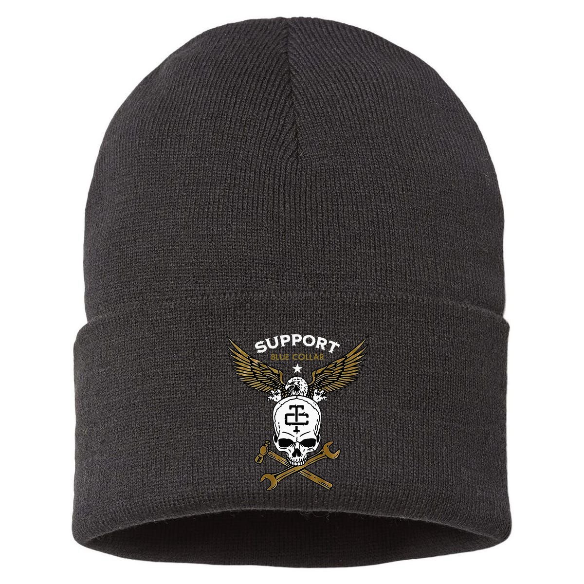 Support Blue Collar Sustainable Knit Beanie
