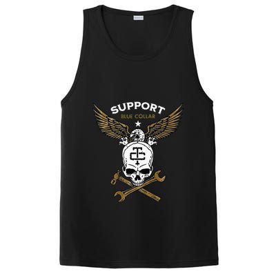 Support Blue Collar PosiCharge Competitor Tank
