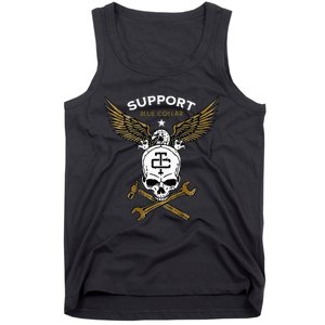 Support Blue Collar Tank Top